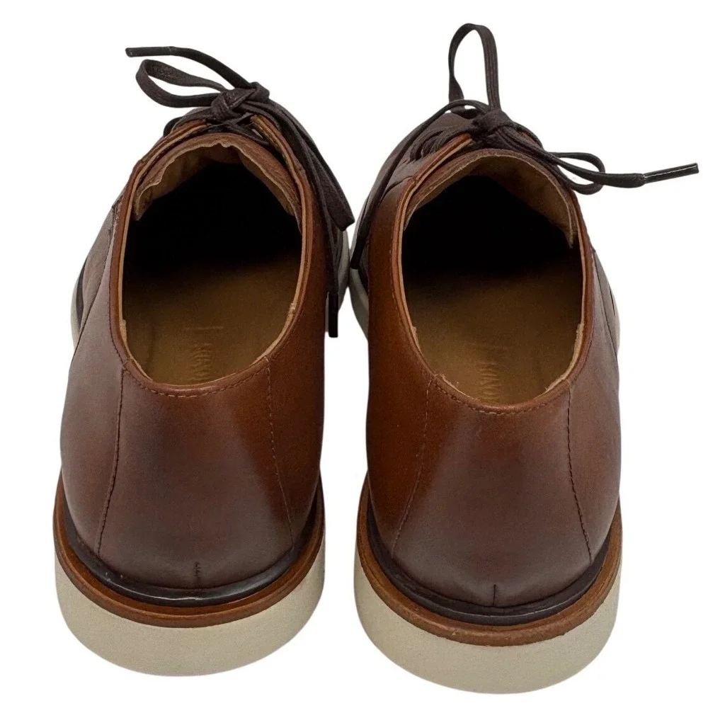 Allen Edmonds Mens Carson Chili Leather Hybrid Derby Shoes Size 8.5 D Lace Up